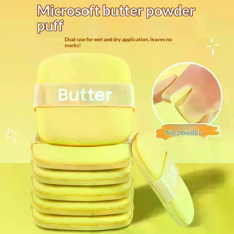 Butter Biscuit Air Cushion Puff Super Soft Becomes Bigger When Encountering Water Liquid Foundation Makeup Tool Is Double-sided