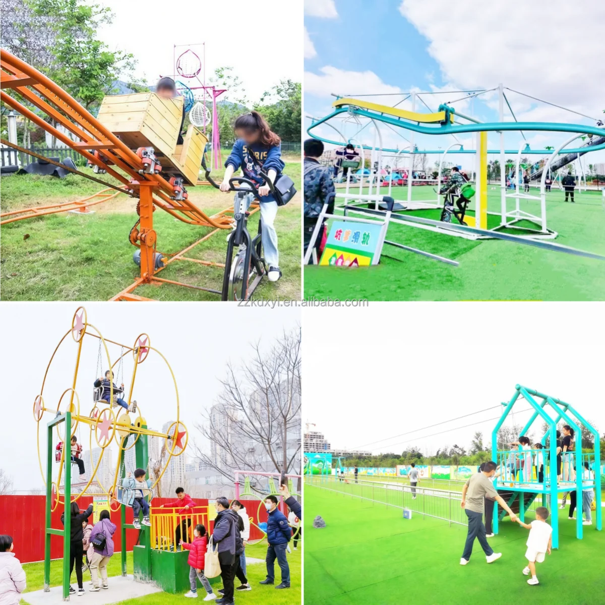 Children's Playground Equipment, Outdoor Park Design, Parent-child Zip Line, Unpowered Amusement, Play Area Planning Service