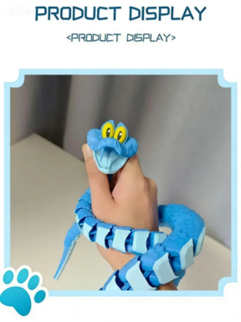 حار بيع Zootopia 2 غاري الأفعى الشكل ثلاثية الأبعاد مطبوعة لعبة مفصلية مع المفاصل المنقولة تحصيل سطح المكتب الديكور هدية