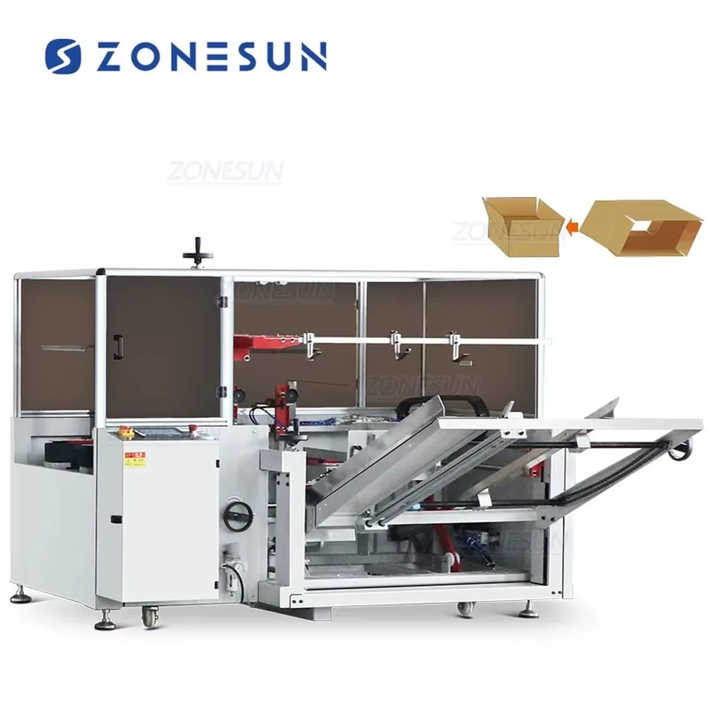 Automatic High Speed Carton Folding Erector Machine Industrial Box Forming Equipment For Packaging Line