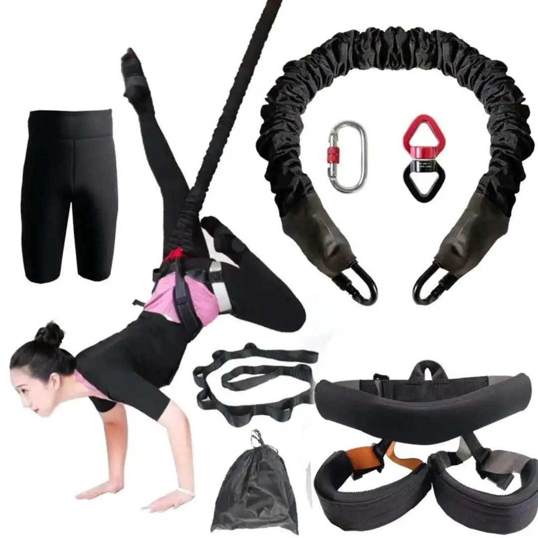 

Jumping Safety Indoor Bungee Cord Fitness Kit Suspension Yoga Bungee Cords Set
