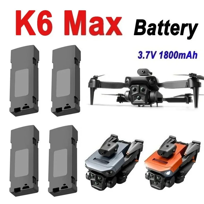 Newly Upgraded 3.7V 1800mAh High Quality Replacement Drone Battery for K6 Max Drone Accessories Parts Rechargeable Battery view 3