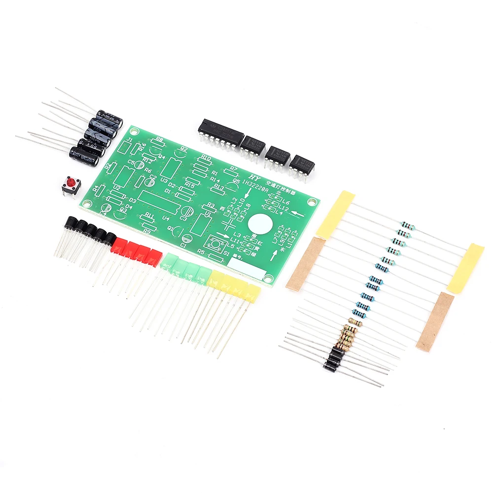 NE555 Traffic Light Circuit Kit Analog Signal Simulator Module Suite 5-10V DIY Science Funny Model Kits