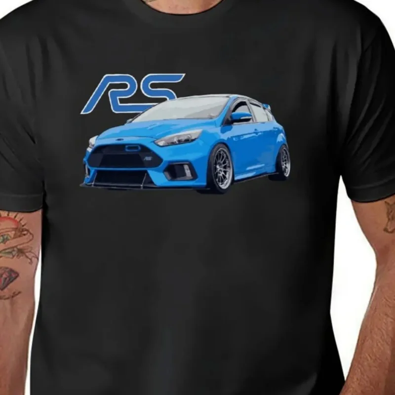 Focmk3 rs camiseta azul nitroso para hombre, ropa bonita, camiseta de manga corta, camisetas de alta calidad