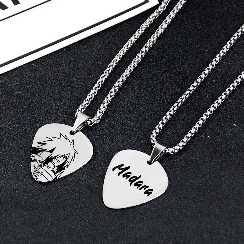 Neue NARUTO Uzumaki Naruto Uchiha Sasuke Uchiha Itachi Halskette, hochwertige, kreative, einfache Schlüsselbeinkette, vielseitige Pulloverkette – Detail 3