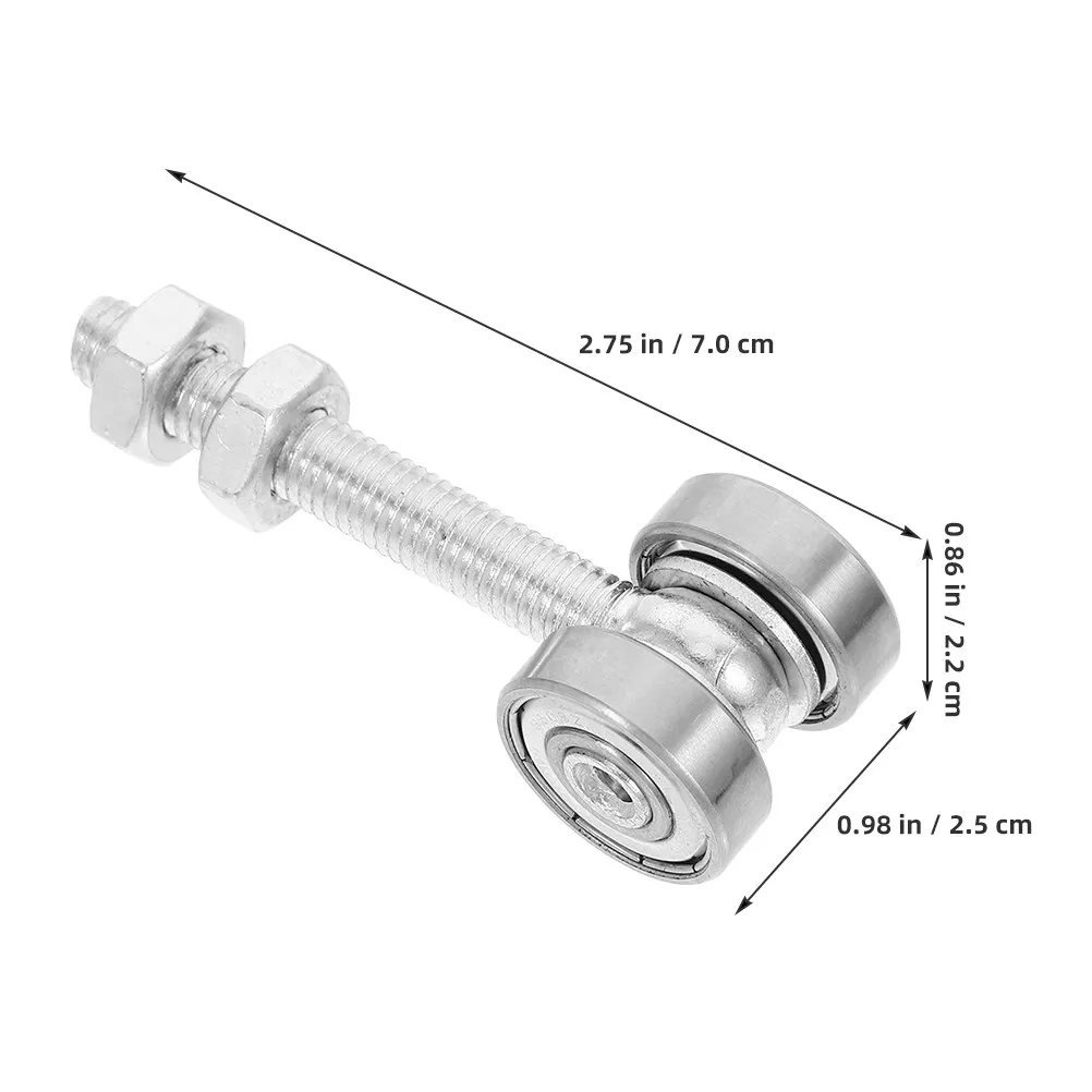 2Pcs Sliding Door Rollers Sturdy Double Bearing Design High Load Capacity Wear Resistant for Barn Door Hardware Sliding Gate