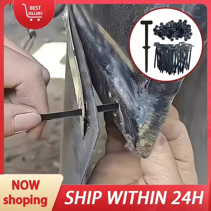 Nylon self-locking cable tie clip - a multifunctional wire buckle nail used for automotive maintenance and wire management