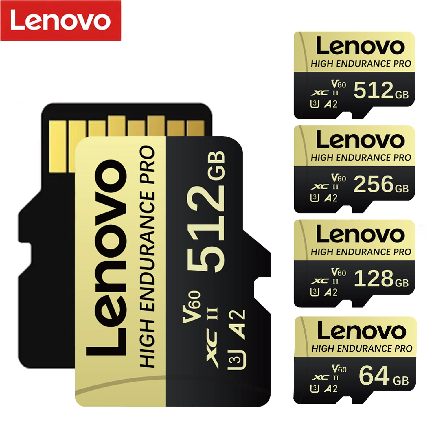 Original Lenovo Storge SD Card High Speed Memory Card For Camera Drone Tachograph U3 V60 Flash Card Hot Sale Multiple Sizes