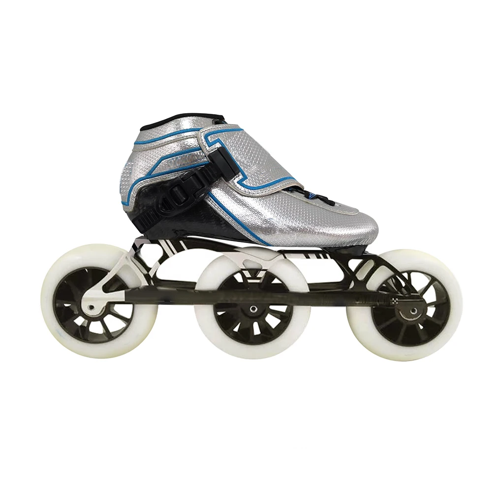 

Professional inline speed carbon fiber four wheel straight row pulley roller skate shoes for boys