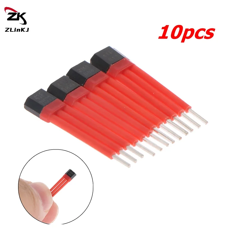 (ZYDD01)10PCS Electrocar Motor Hall Sensor 3144 41F 43F 413 With High Temperature Insulation Sleeve Hall Element Switch Sensor