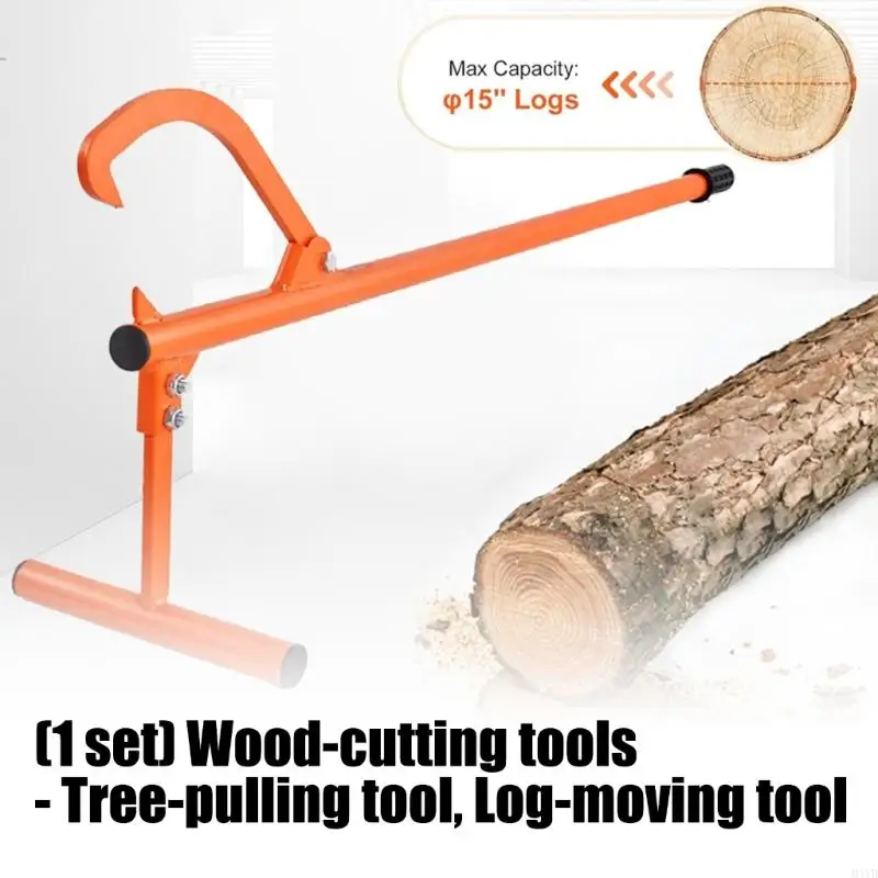 Adjustable Long Handle Carbon Steel Roller And Lifter For Efficient Handling And Cutting Assistance M4YD
