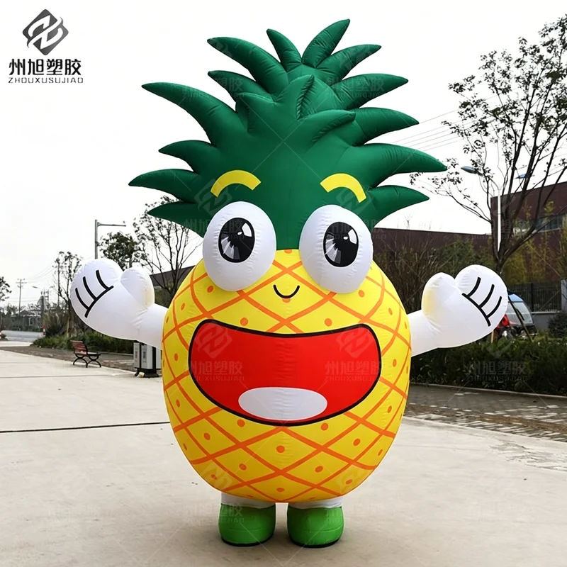 Giant Fruit Pineapple Inflatable Advertising model,Very Popular Fruit Pineapple Mascot for Outdoor Sale Advertising
