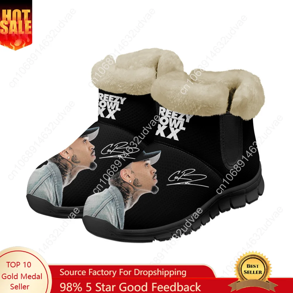 Chris Brown Snow Boots Mens Womens Teenager Shoes Keep Warm Boot High Quality Casual Lightweight Sports Customize Sneakers