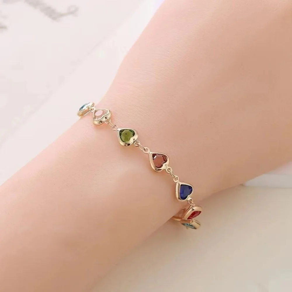 MEDFOLY Colorful Cute Daisy Bracelet for Women Hypoallergenic Creative Dainty Bracelets with Adjustable Chain Delicate Jewelry image 5