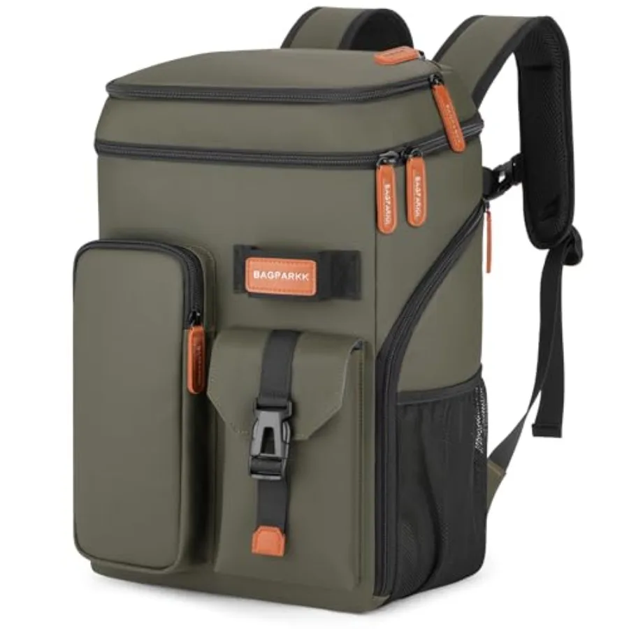 

Insulated Cooler Backpack33/45 Cans Multifunctional Double Deck Leakproof Cooler Bag with Sternum Strap Large Capacity Lightwei