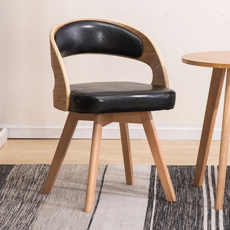 Living Room Wood Dining Chairs Garden Vintage Ergonomic Unique Chairs Minimalist Adults Meubles De Salon Interior Decorations image 2