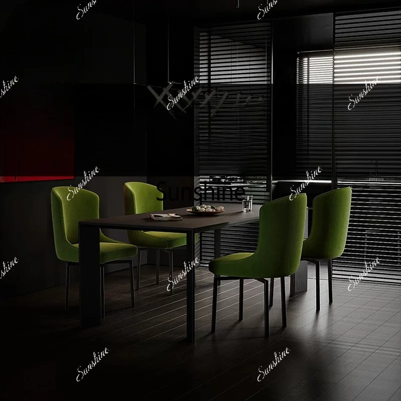 Italian light luxury dining chair home modern simple negotiation chair