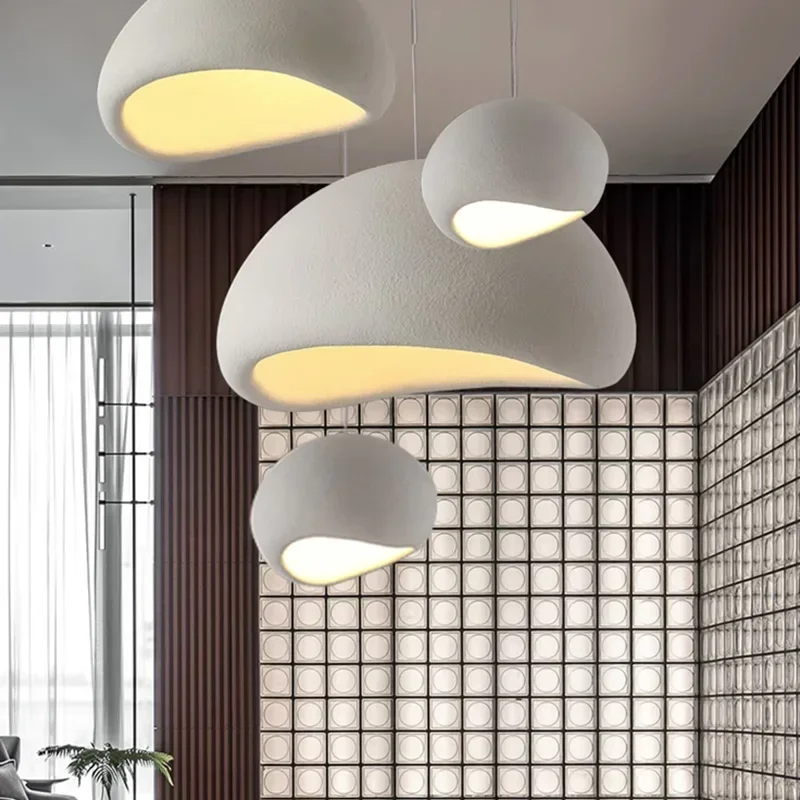 Moderne Wabi Sabi HDPE Led Kronleuchter Beleuchtung Wohnzimmer Esszimmer Anhänger Licht Wohnkultur Schlafzimmer Küche Hängen Lampe Leuchte