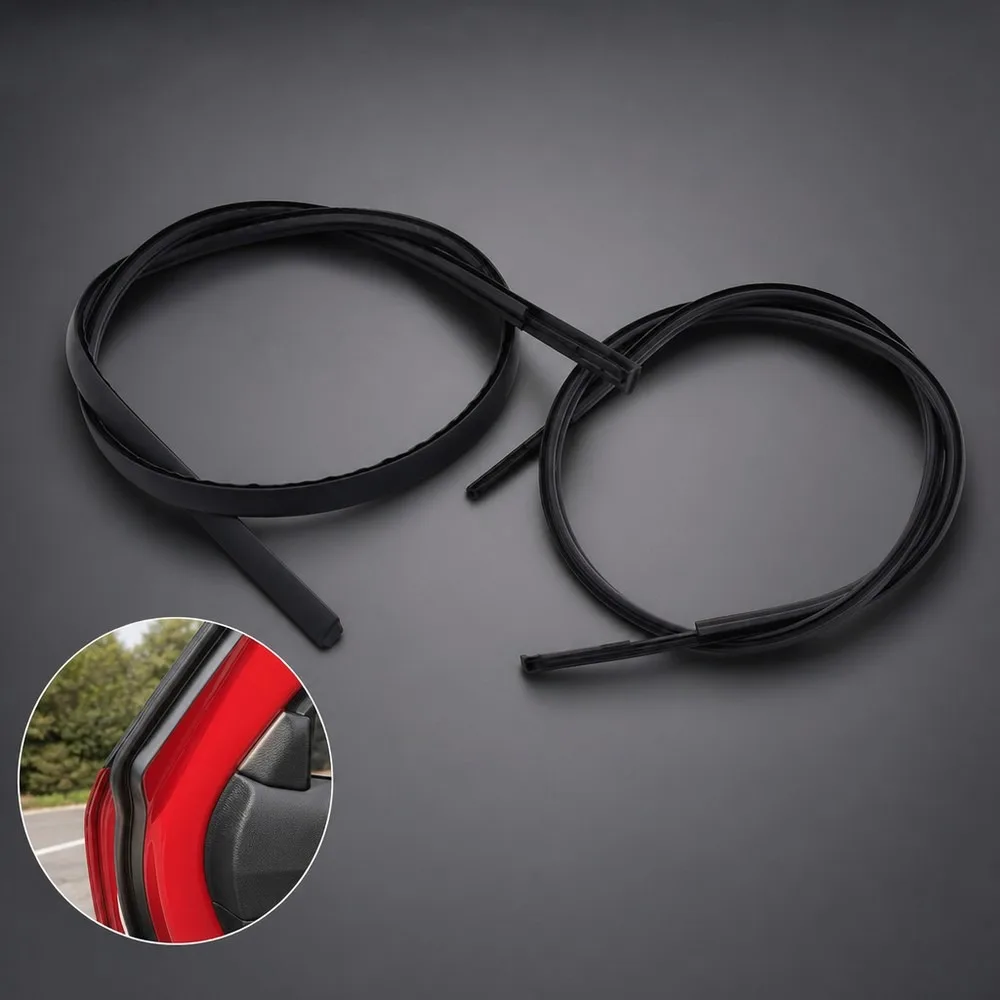 2Pcs Roof Drip Moulding Side Trim Strip Front Left+Right for Toyota Yaris Hatchback 2014-2018 75551-0D132
