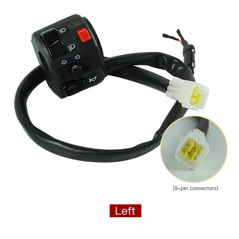 

A58X-Universal Motorcycle Modified Handlebar Control Switch 7/8Inch / 22Mm Handlebar Switch Turn Signal Fog Lamp Start