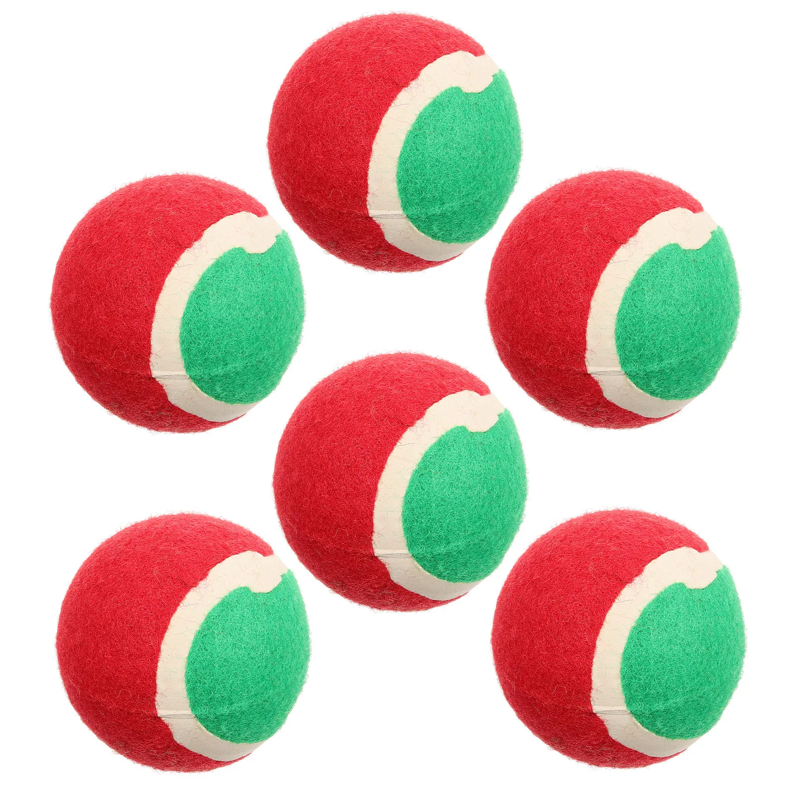 6Pcs Pet Tennis Balls for Dogs Heavy Duty Dog Ball for Aggressive Chewers Outdoor Indoor Play Puppy Teething Activity Ball