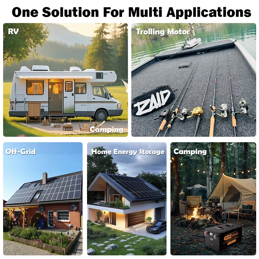 LiFePO4 Batterie 24V 200Ah 12V 100Ah 300Ah 400Ah Batterie BMS Grade A 6000+ Cycle For Solar Power System RV PL EU STOCK Low Pric