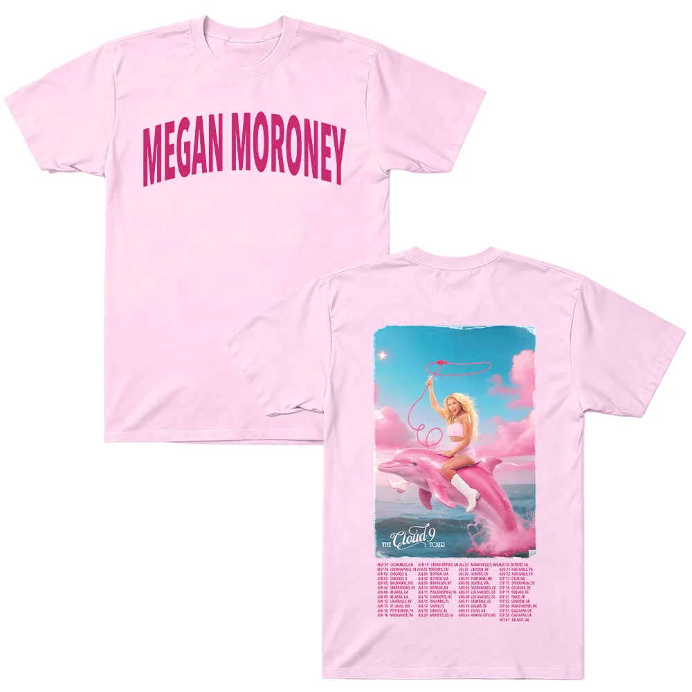 Boys Lie Cloud 9 Tour Tee Megan Moroney T-Shirt Cotton Oversized Tee Y2K Short Sleeve Round Neck Graphic Print Unisex Streetwear