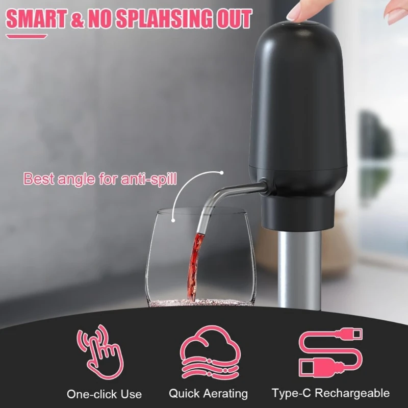 Автоматический разливщик вина, многофункциональный аэратор для вина, перезаряжаемый графин для вина