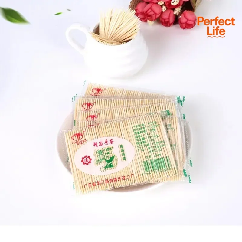 1000Pcs Green Environmentally Natural Bamboo Toothpick Sturdy Wood Dental Bamboo Picks Home Restaurant Hotel Toothpicks Tools