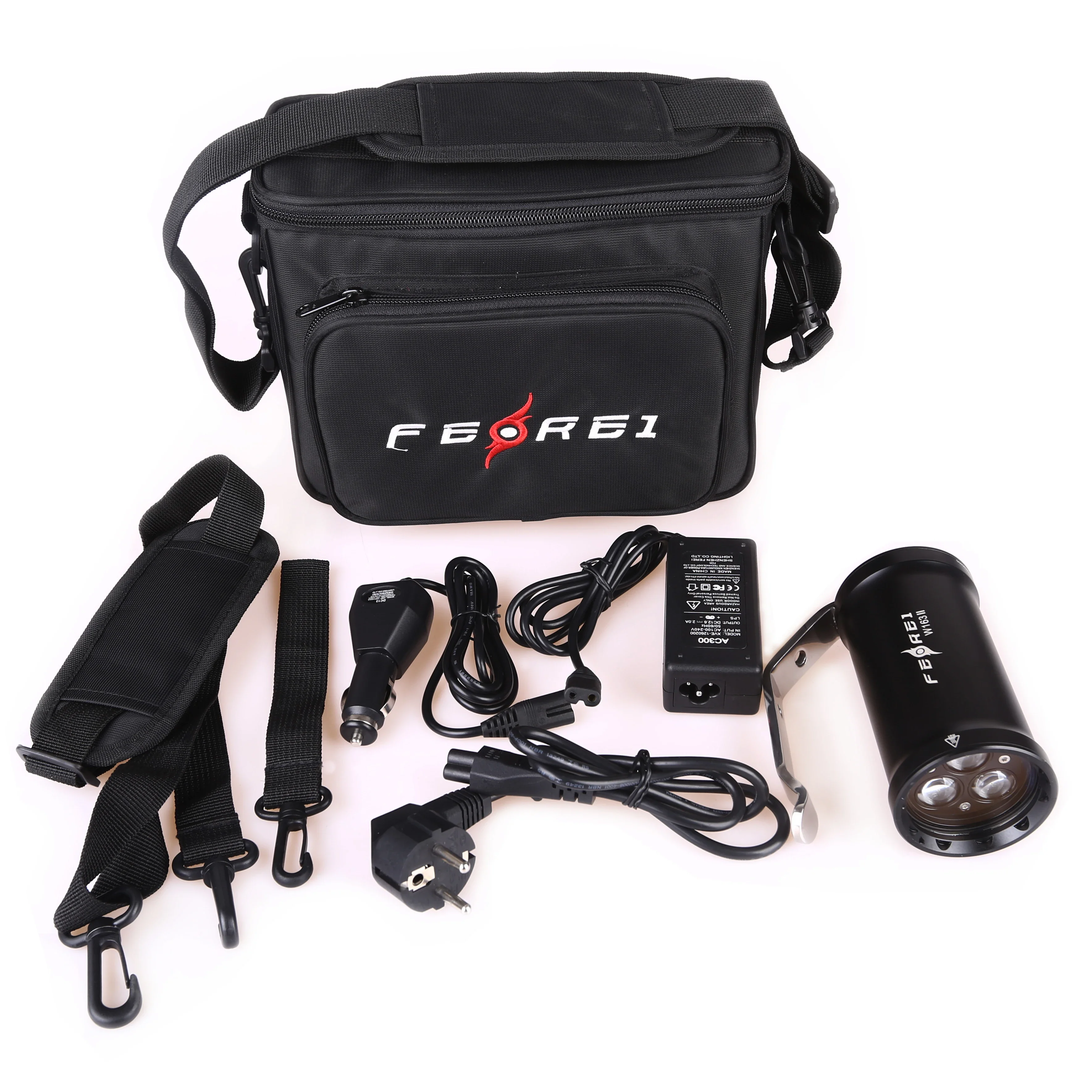 Ferei W163II 7150Lm LED Torch Long-Range Aluminium Alloy With Strong Beam Waterproof & IPX8 Rated For Search & Rescue Diving