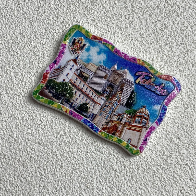 Toledo Port City of the United States tourism decoration 3D refrigerator sticker collection of handicrafts