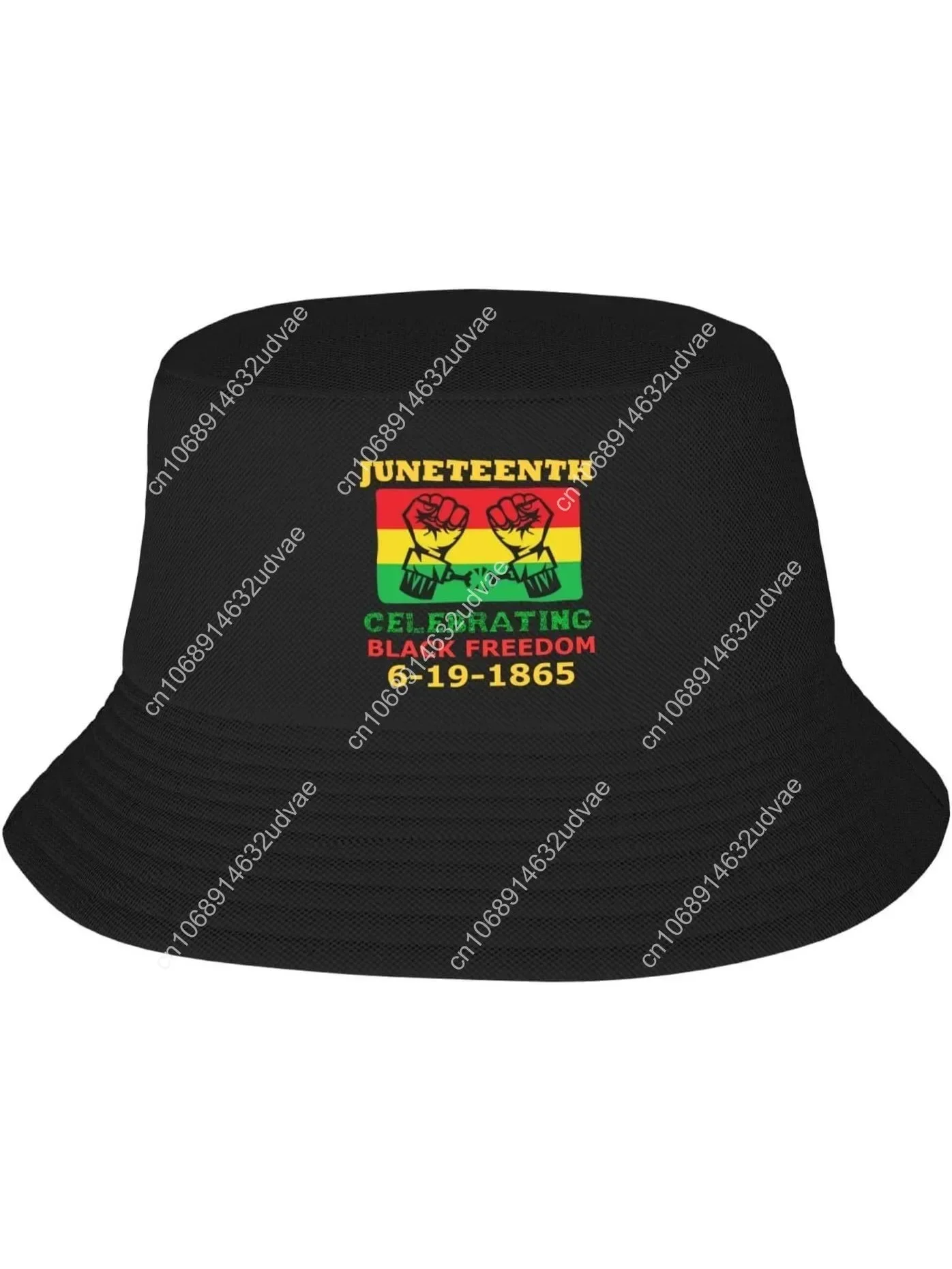 Juneteenth Celebrating Black Freedom 1865 Bucket Hats for Women Men Packable Fisherman Summer Beach Sun Cap Hat