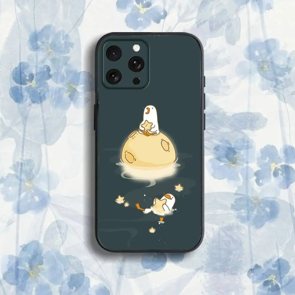 funny D-DucK G-Goose meme Phone Case For iPhone 17,16,15,14,13,12,Pro,Max,Plus,E,SE4,Air,Mini Black Soft Box