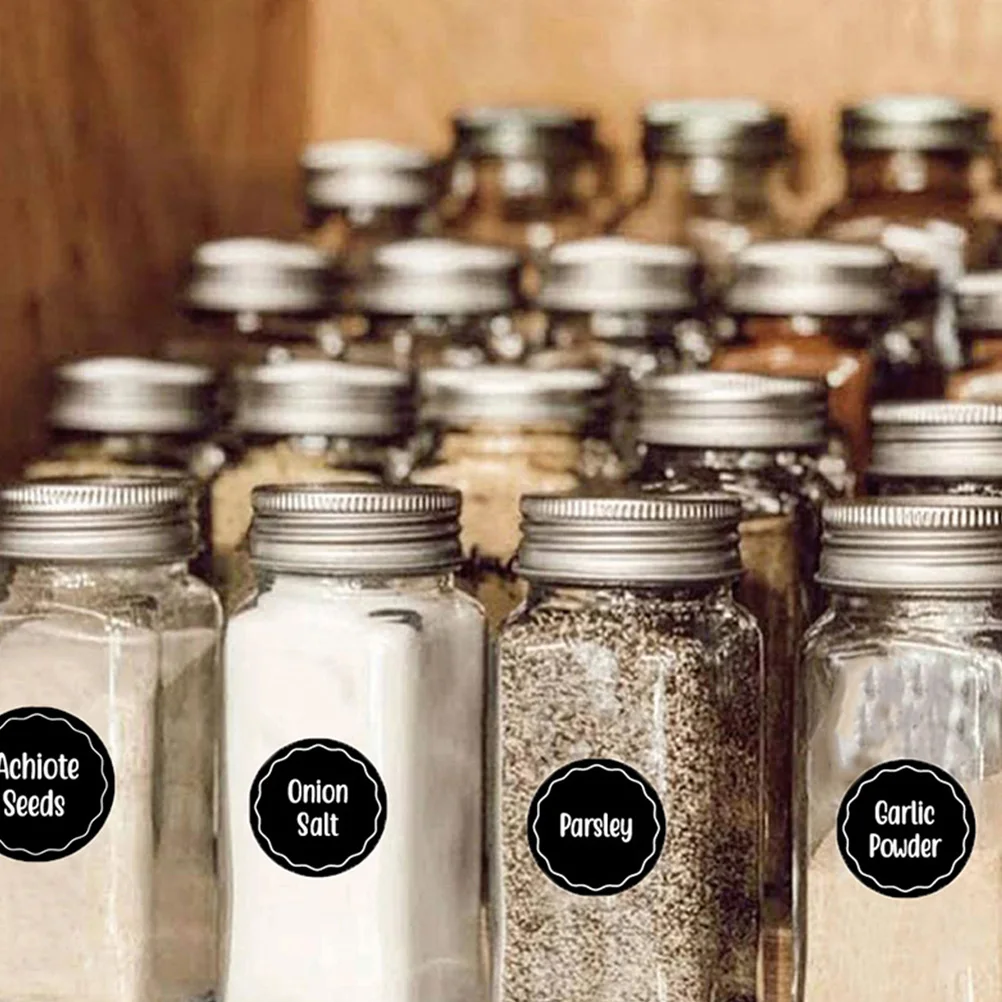 

144 Pcs Self-adhesive Spice Label Seasoning Stickers Pvc Labels for Small Jars Ingredients