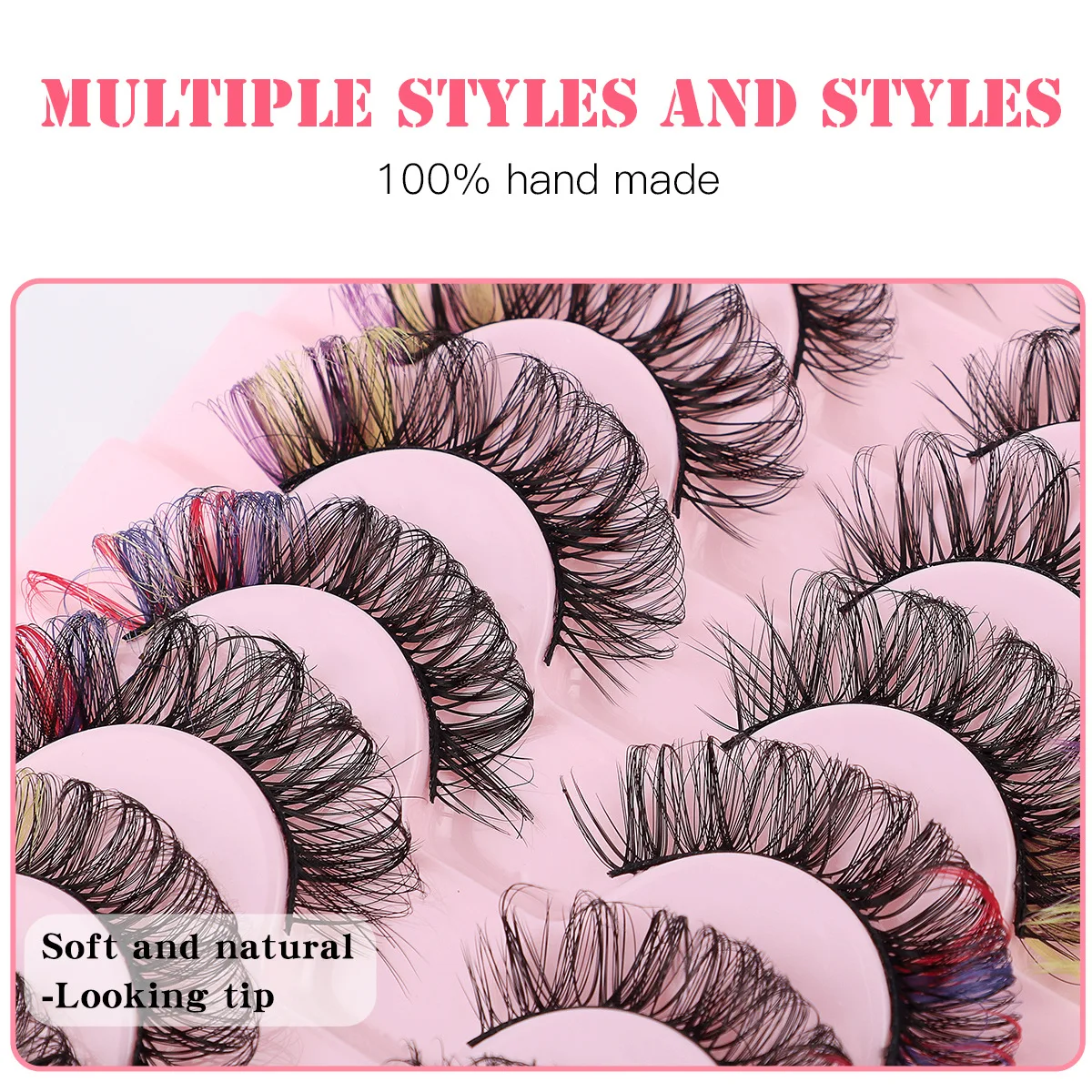 10 Pairs of Natural DD Song Vacation Eyelashes Thick Curl Simulated Eyelashes Spot Wholesale