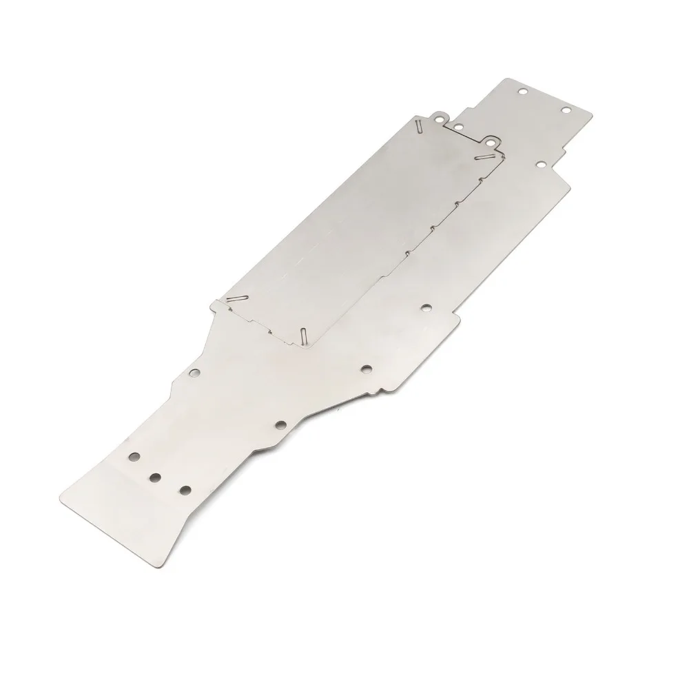 For Tamiya XV01 1/10 Scale RC Crawler Upgrade Parts 304 Stainless Steel Chassis Front Rear Skid Plate custom size Accessories