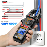 AC/DC Clamp Meter Digital Display NCV Voltage Detection Tool Reusable Professional 600A Digital Multimeter Measuring NCV Tester