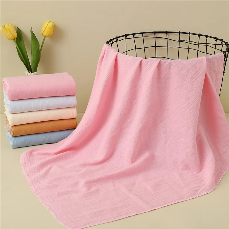 Newborn Baby Bath Towel 85x85 Cotton Gauze Muslin Swaddle Blanket For Baby Girls Skin-Friendly Toddler Receiving Wrap Blankets