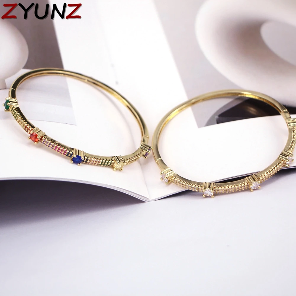 

3 шт., новые модные женские регулируемые браслеты с медным цирконием, очаровательные позолоченные браслеты, вечерние свадебные украшения для дружбы, Femme