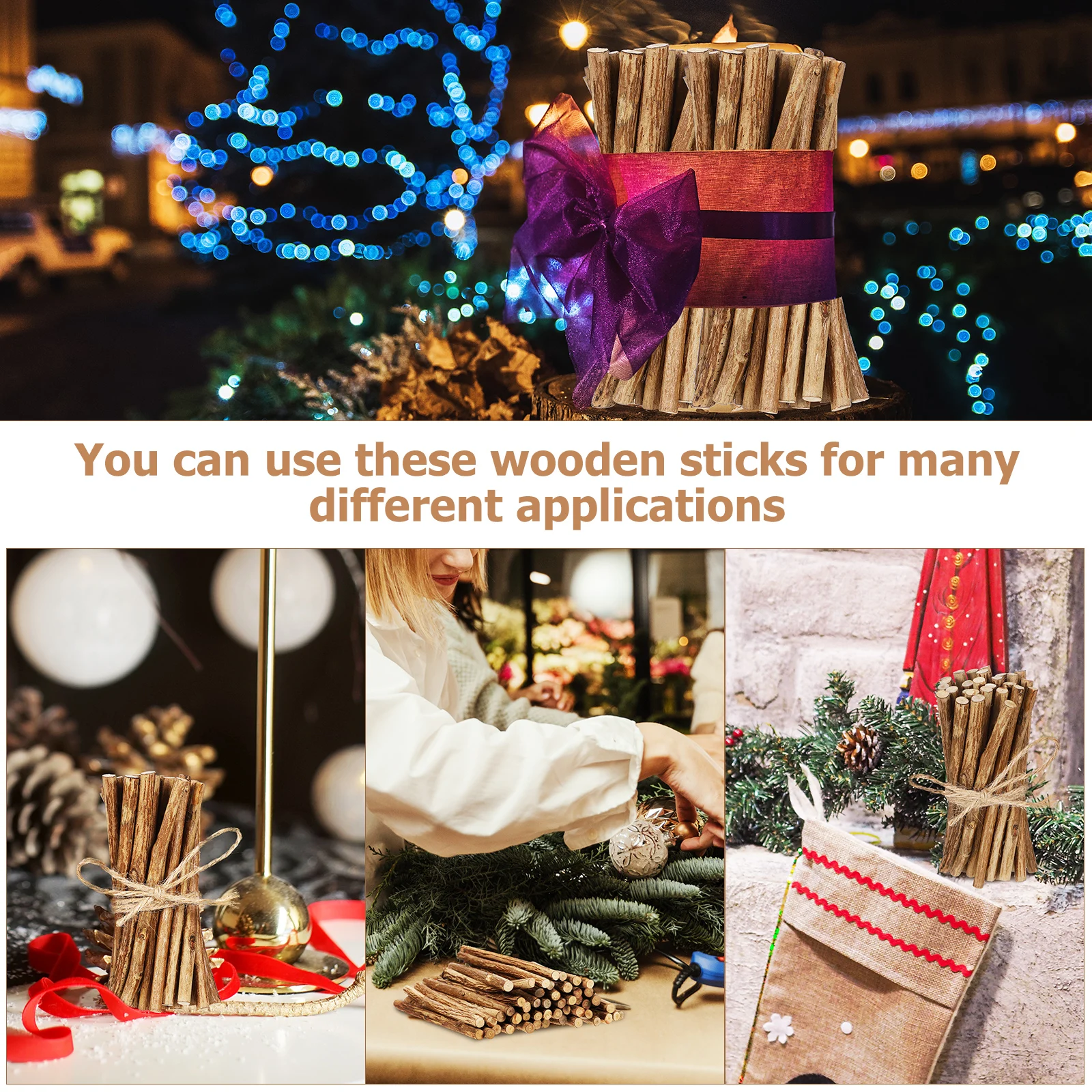 

Natural Craft Wood Sticks Rustic Log Branches For Diy Home Decorations Wooden Stick Crafts Kids Activities Unfinished Wood