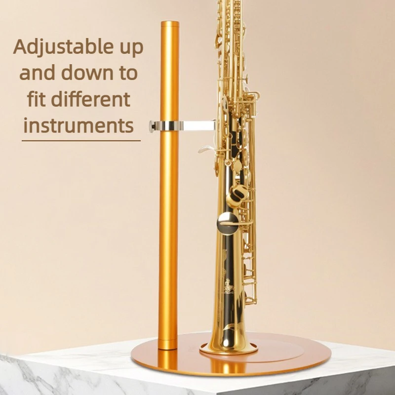 Saxophone Stand Alto/Tenor Adjustable Sax Holder Stable Support Saxophones Stands Portable Anti-slip Wind Instrument Accessories
