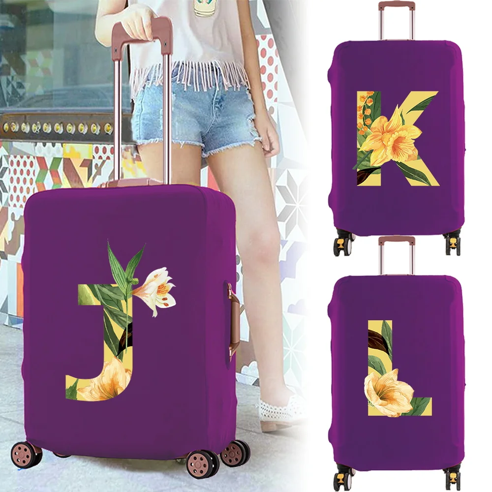 

New Luggage Cover Protective Case Floral Series Washable Travel Accessories 18-32inch Trolley Box Suitable Reusable