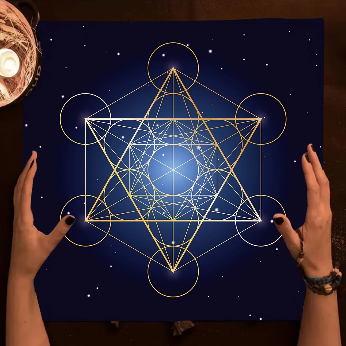 Tarot Clothes for Table Tarot Cloth Three Card Spread Starry Altar Cloth Pagan Wiccan Oracle Galaxy Tarot Reading Pad Tablecloth