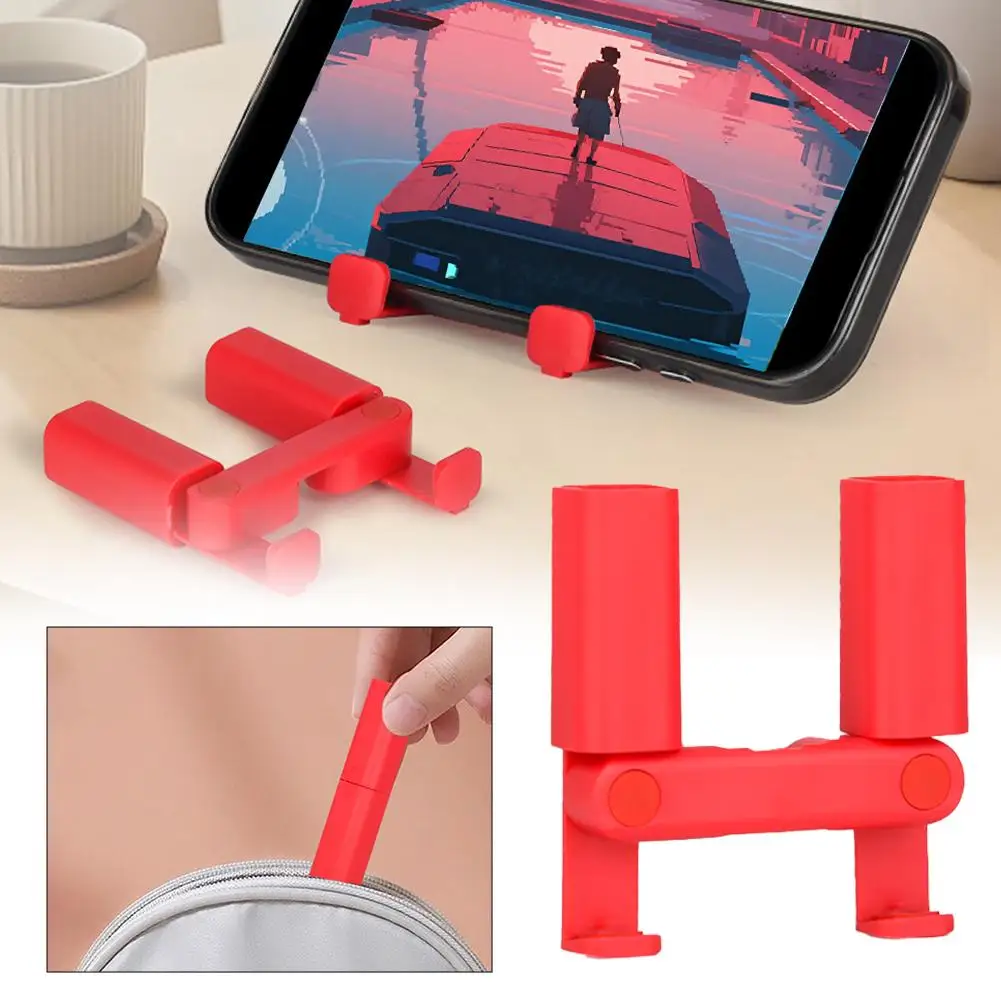 Lazy Bracket Mobile Phone Holder Lipstick Phone Holder Mini Portable Holder Bracket For Smartphone ﻿ E4H1