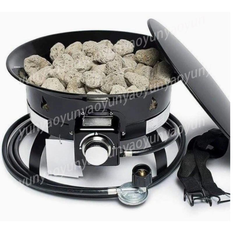 Portable Gas Heater for Outdoor Camping, Propane Patio Heater with Cooking Top for Tent Picnic