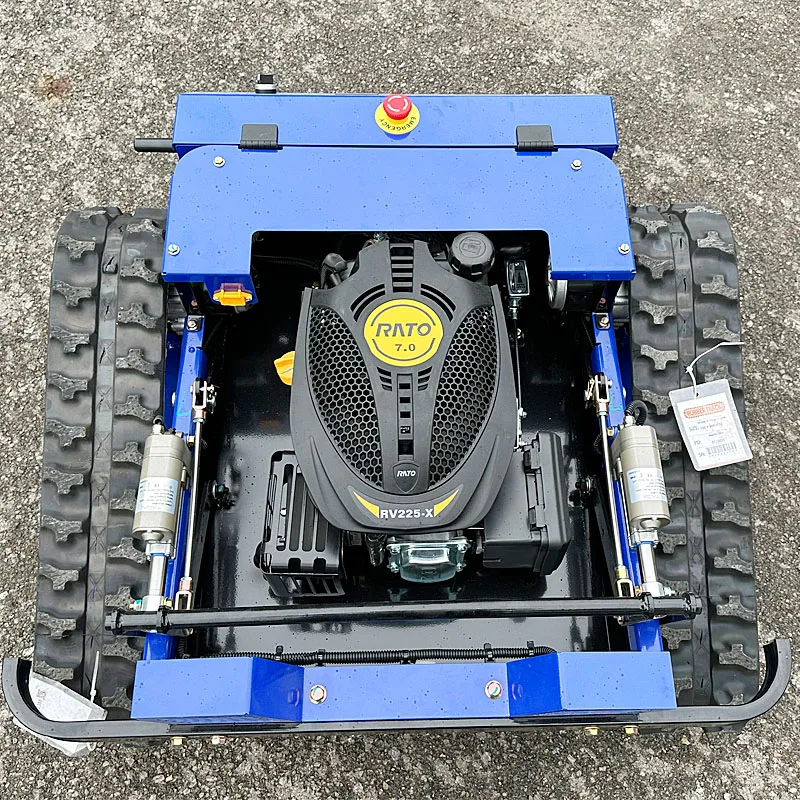 Commercial Grade   Powered RC Tracked Lawn Mower with 90cm Cutting Width