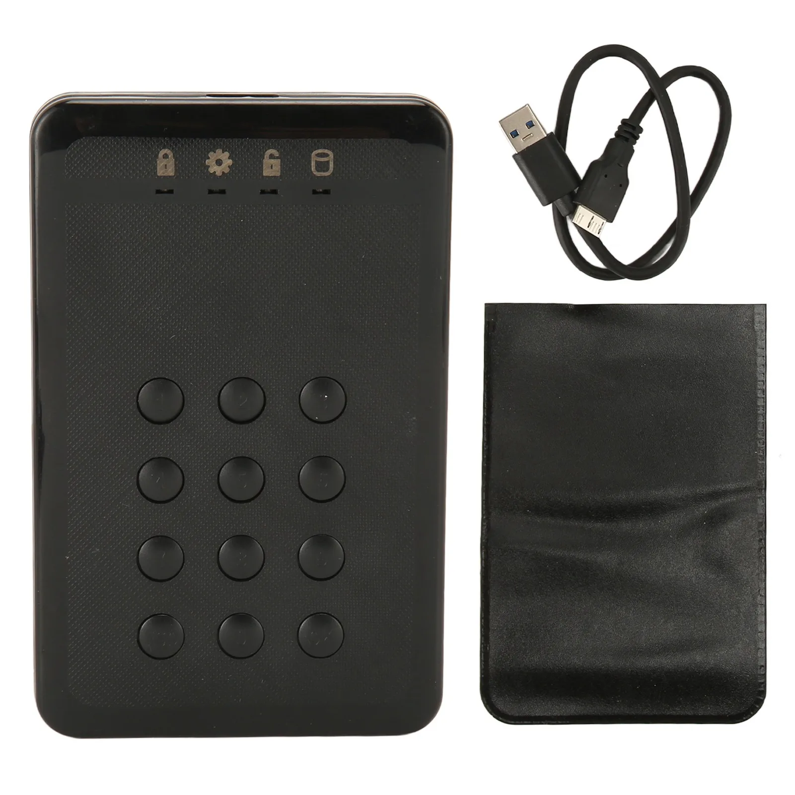 

Encrypted Hard Drive Enclosure 2.5inch USB3.0 SATA Password Access Hardware Encrypted Portable External Hard Drive Enclosure