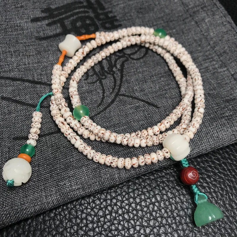 Hengxin Yipin Original Chuangshun White High Throw Mini Star Moon Multi-Circle Bracelet Agate Lotus Seedpod Women's Bracelet