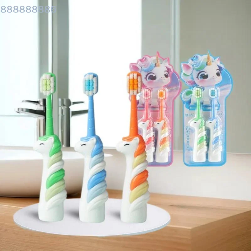 [B]2 Pcs Cartoon  Kids Soft Bristle Toothbrush, 3-12 Year Old Baby Toothbrush, Kids Toothbrush