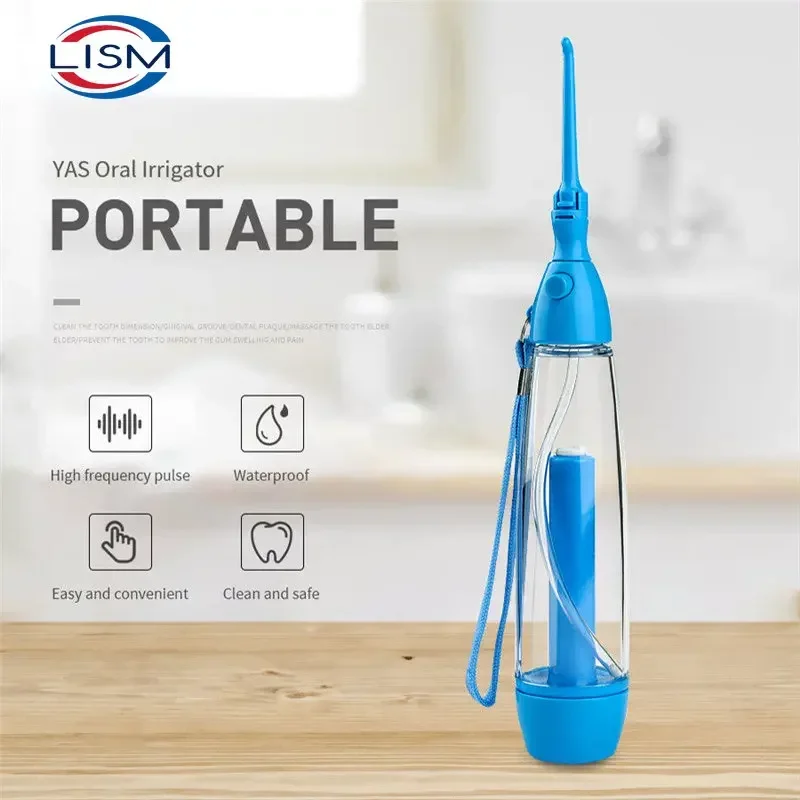 Oral Irrigator Teeth Cleaner Water Jet Tooth Health Water Non-electric Household Portable Oral Irrigator Flossing LV160  New